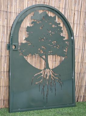 Custom Made Metal Art Gate - Tree Of Life Wall Panel Art - Ornate Garden Gate - Laser Cut Panel