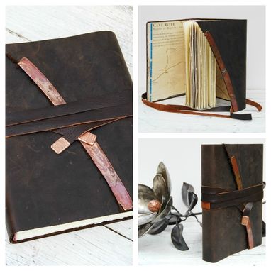 Custom Made Custom Handmade Leather Bound Travel Journal