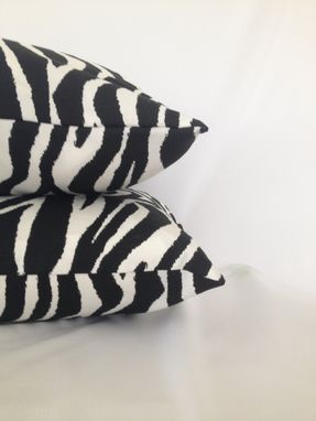 Custom Made Zebra Print Cotton Pillow Cover