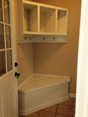 Custom Made Corner Built-In And Storage Bench