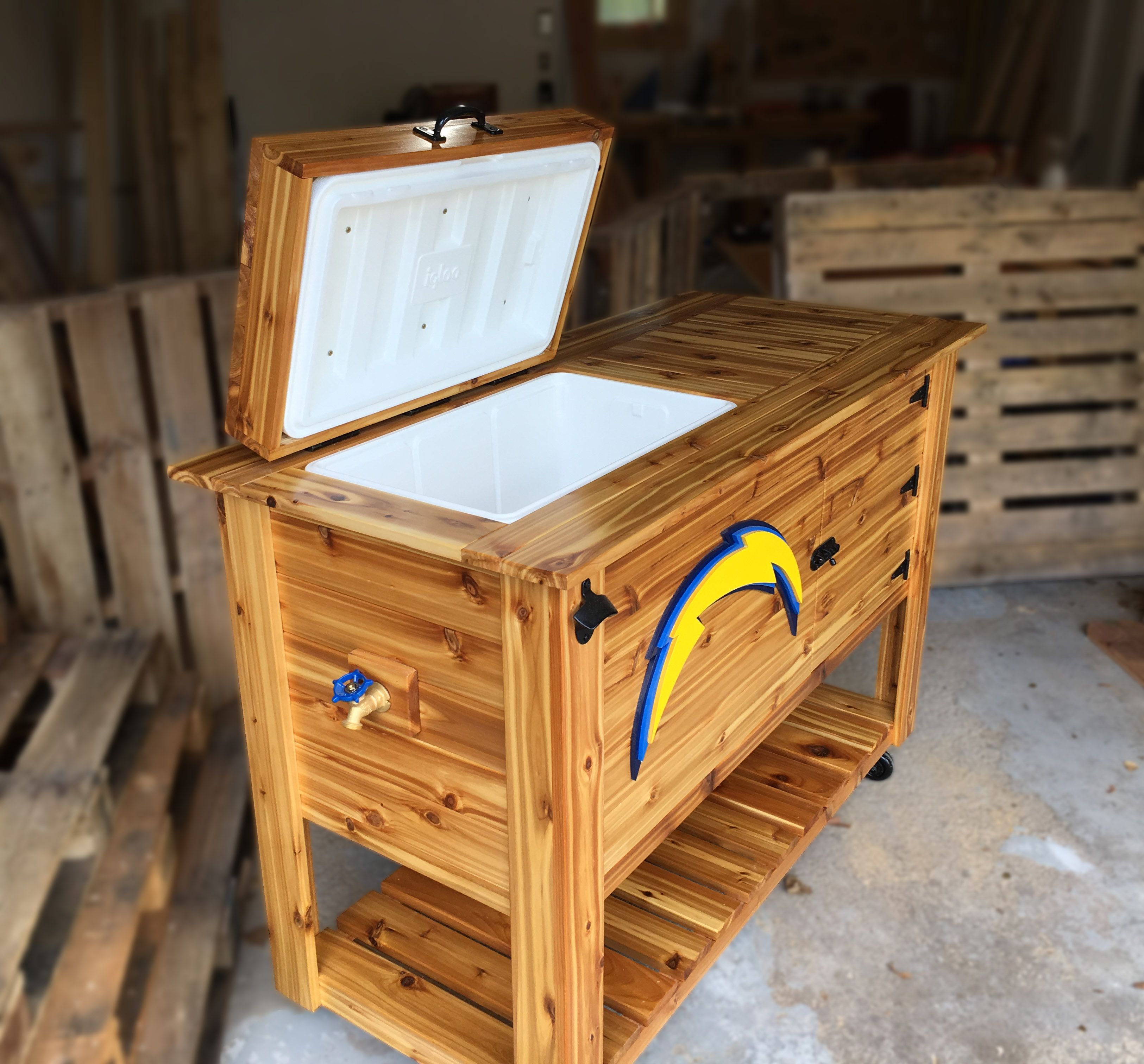 Hand Made Cedar Ice Chest Cooler And Cabinet by Kreative Inc ...