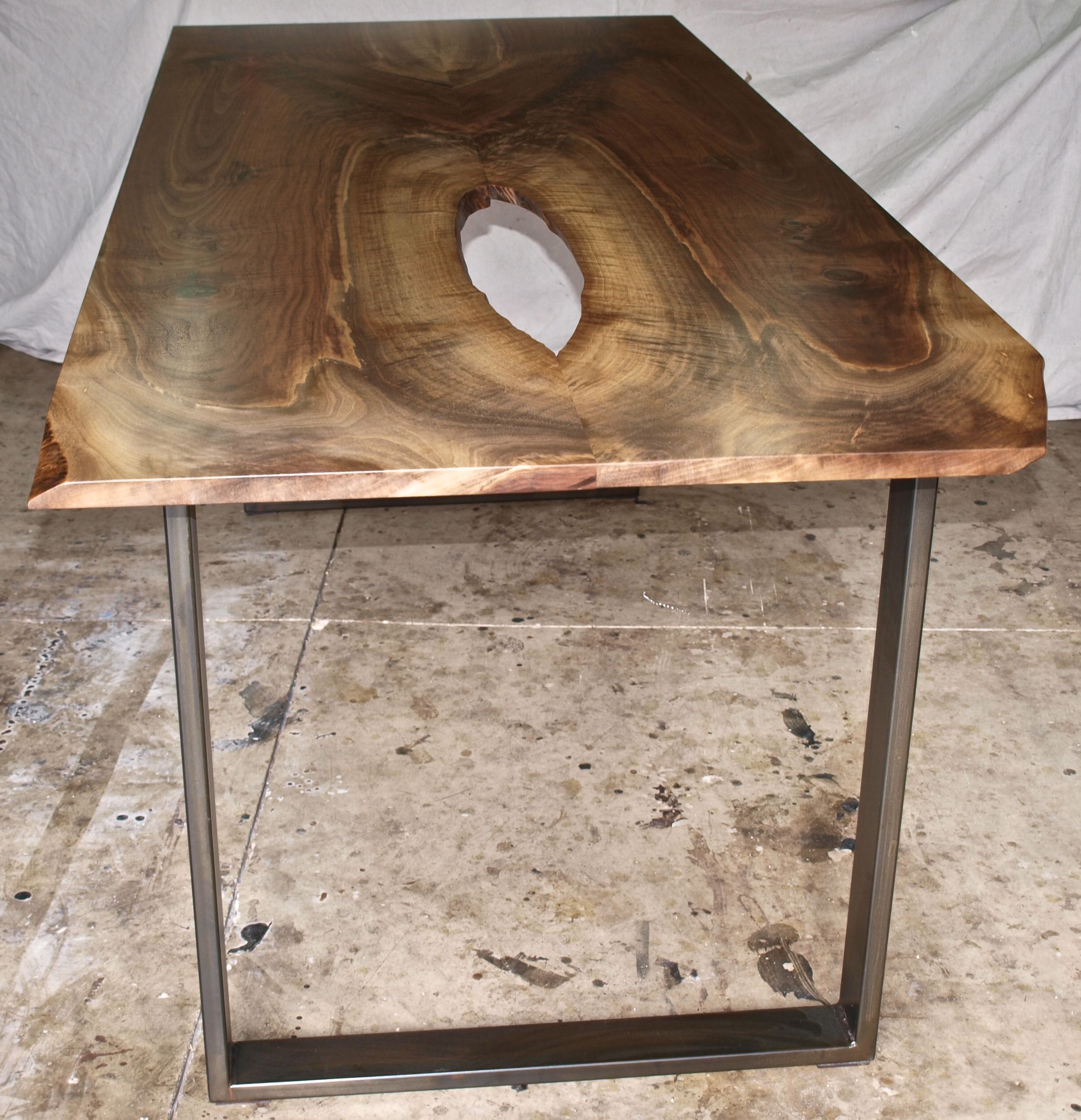 Hand Crafted Black Walnut Table by WITNESS TREE STUDIOS
