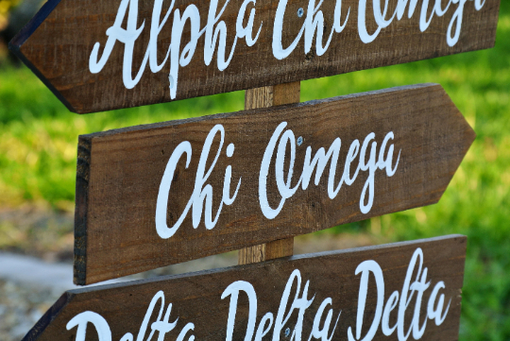 Custom Made Alpha Chi Omega Gifts, Kappa Delta Sorority Sister Wooden Signs