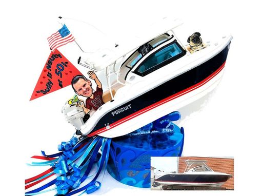 Custom Made Nautical Birthday Personalized Cake Topper, Boating Cake Toppers