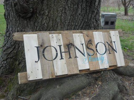Custom Made 12x30 Personalized Last Name Sign, Wedding Gift