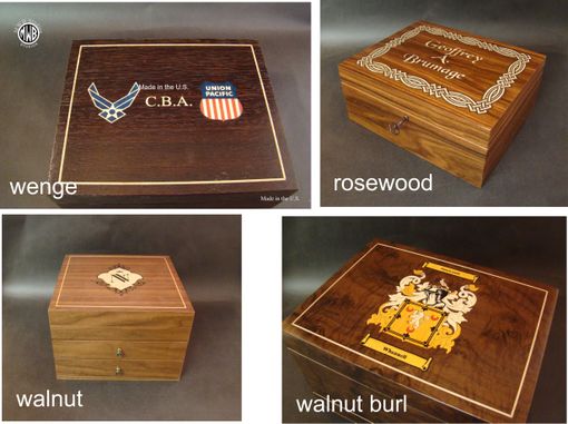 Custom Made Handcrafted Inlaid Humidor  Hd24 With Free Shipping.
