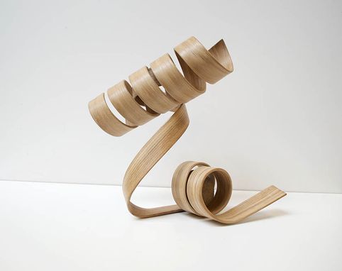Custom Made Spiral Wood Centerpieces