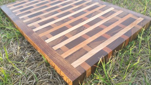 Custom Made End Grain Maple And Walnut Brick Cutting Board