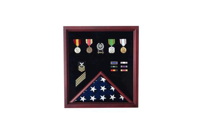Buy Custom Made Military Flag And Medal Display Case Made To Order