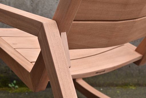 Custom Made Contemporary Modern Teak Rocking Chair - Indoor/Outdoor