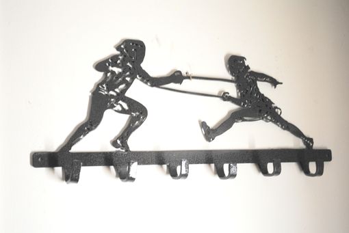 Custom Made Fencer Medal Key Rack By Covington Iron Works