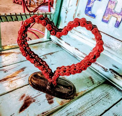 Custom Made Bike Chain Heart