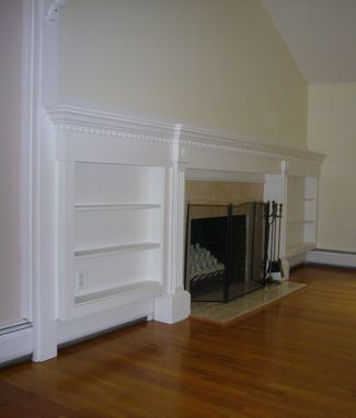 Custom Made Fireplace Mantels And Built-In Bookcases