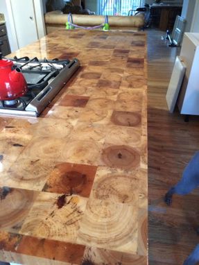 Custom Made Reclaimed Barn Beam End-Grain Countertop/Butcherblock/Island/Tabletop