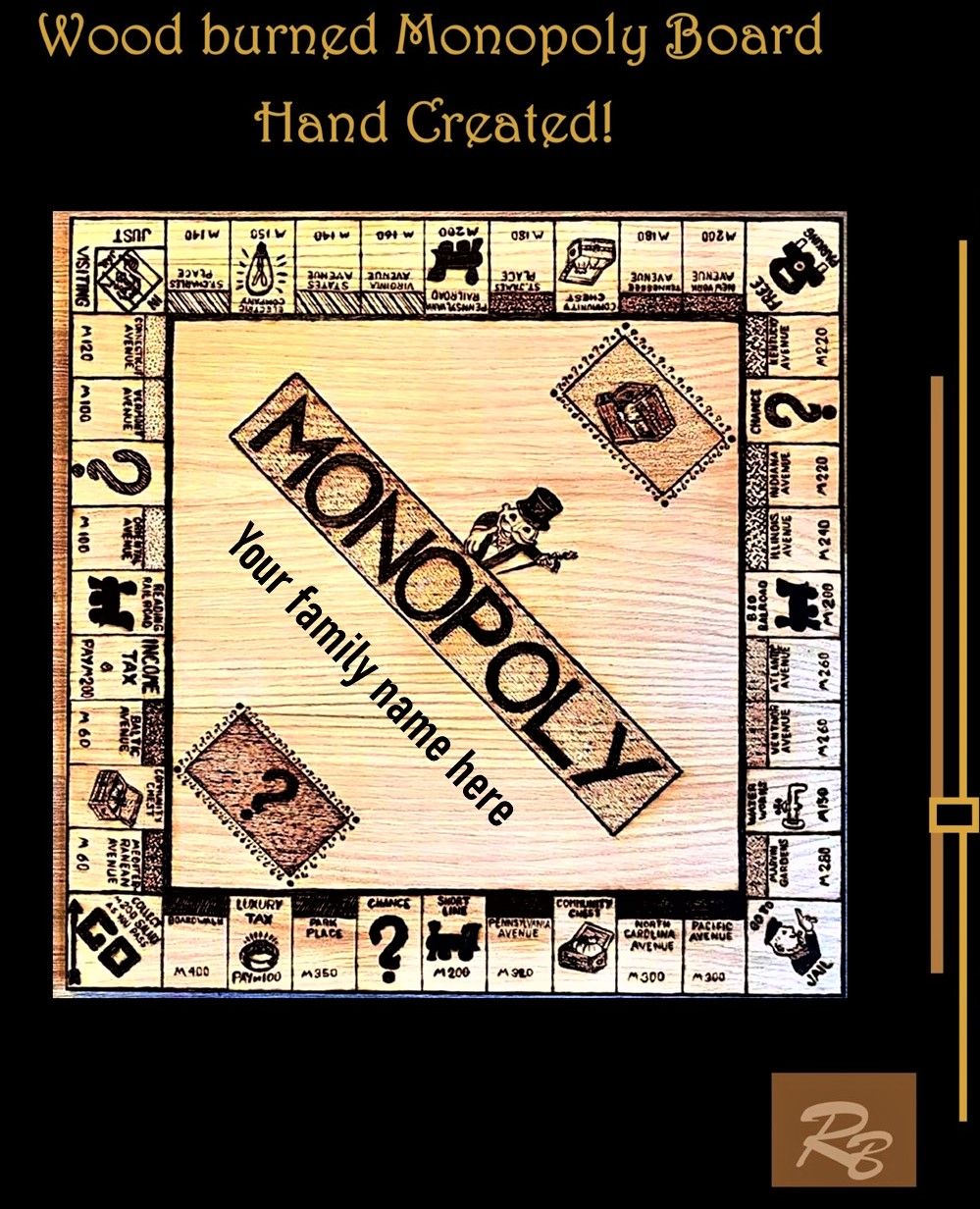 Hand Crafted Custom Board Games, Wood, Five Year Anniversary Gift