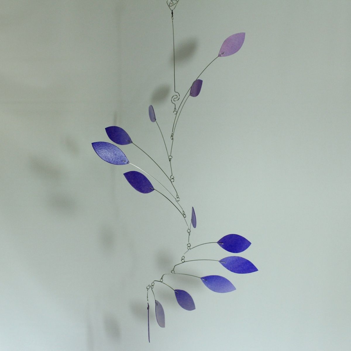 Custom Made Mobile Art Lavender Wave - Hanging Kinetic Sculpture For ...