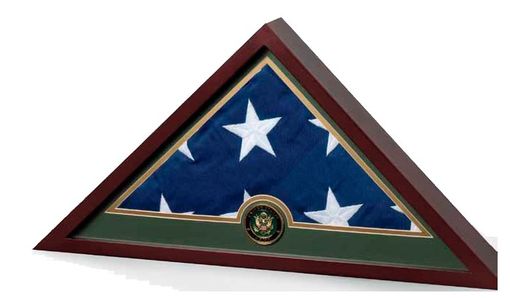 Custom Made Military Frame, Military Flag Display Case