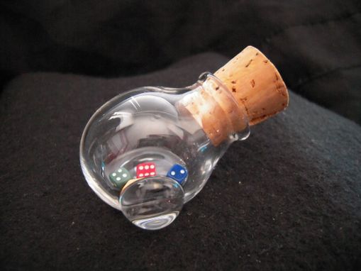 Custom Made Miniature Yahtzee Game Glass Globe With Teeny Score Cards