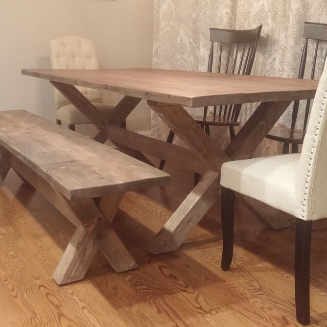 Custom X Base Dining Table Reclaimed Wood Legs By The Urban Co Custom X Base Dining Table Reclaimed Wood Legs By The Urban Co