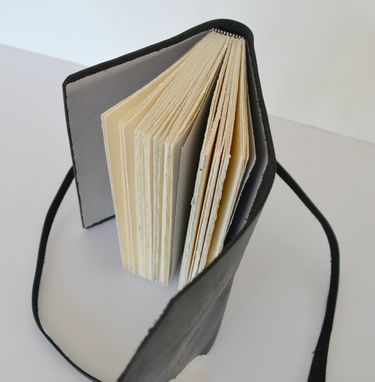 Custom Made Custom Handmade To Order Bound Black Leather Journal Diary Notebook