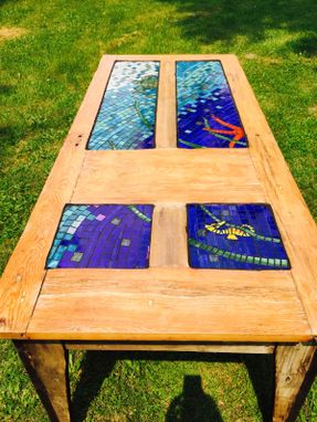 Custom Made Stained Glass Dining Table