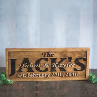 Custom Made Family Name Sign Established Sign Personalized Last Name Sign Wedding Gift Anniversary Gift