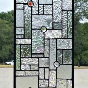 Custom Stained Gl Custommade Stained Gl Hanging Panel Elegant Textures G 13 By Donna Terraza