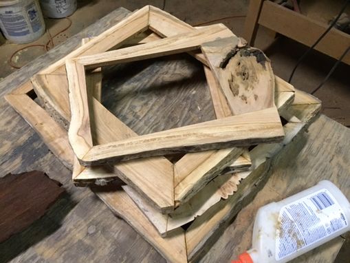 Custom Made Live Edge Picture Frames From Exotic Woods....