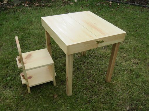 Custom Made Kids Portable Table And Chair.