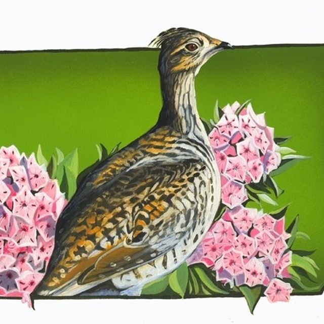 handmade pennsylvania state bird and flower by black leaf studio llc custommadecom