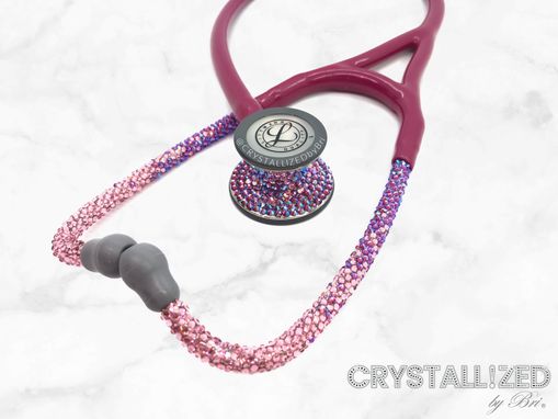Custom Made Ombre Crystallized Littmann Cardiology Iv Stethoscope Medical Bling European Crystals Bedazzled