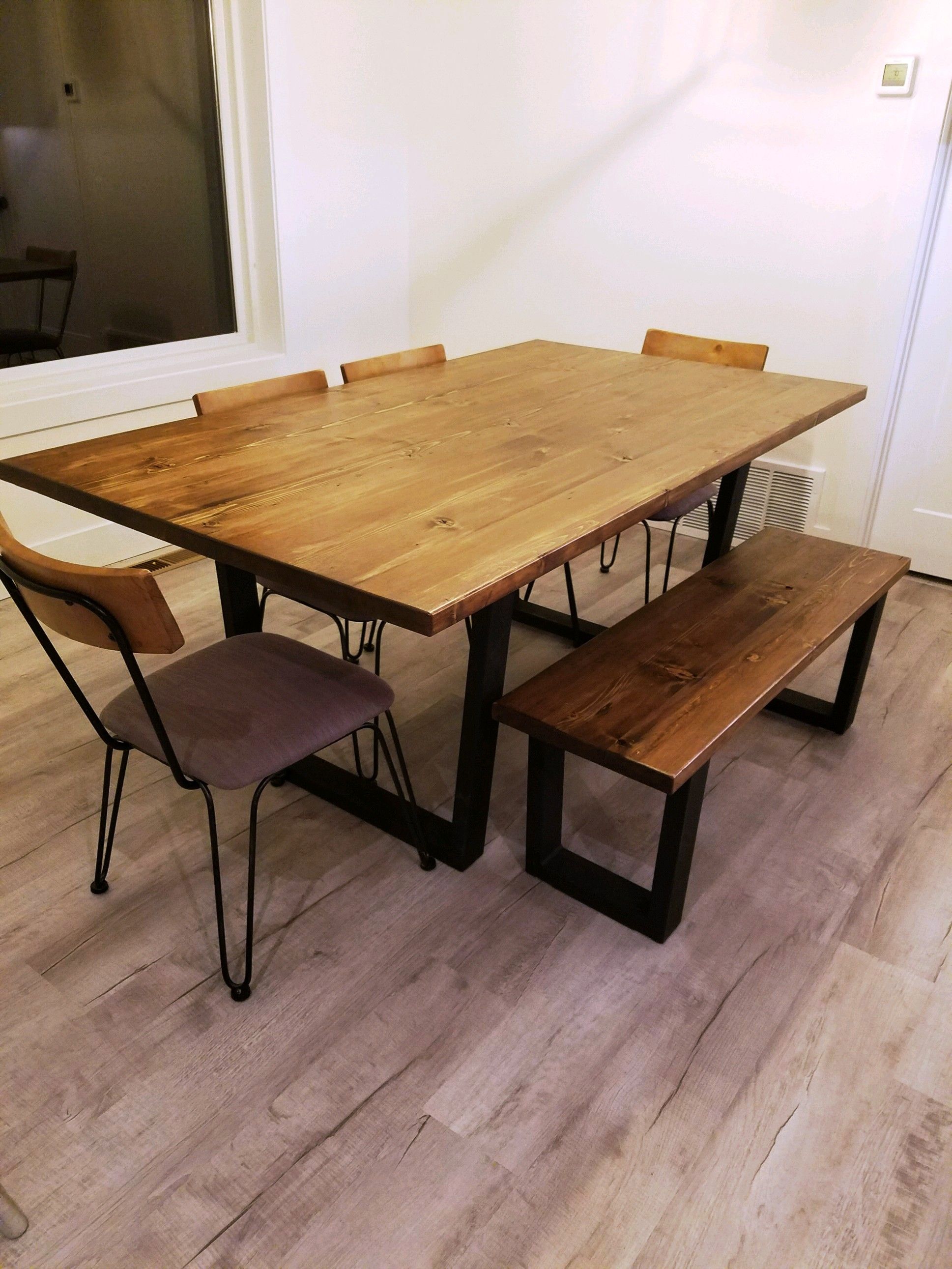 Buy Custom Modern Industrial Minimalist Style Dining Table, Kitchen Table, Conference Table With ...