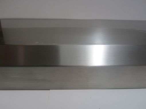 Custom Made Brushed Stainless Steel Fireplace Mantels And Shelving