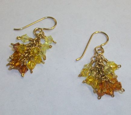 Custom Made Cluster Dangle Earrings