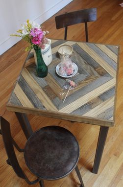 Custom Made Rustic Reclaimed & Sustainably Harvested Wood Pub And Kitchen End Table
