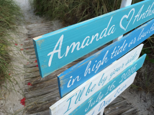 Custom Made Best Day Ever Beach Wooden Sign. Gift For Couple Signage For Wedding