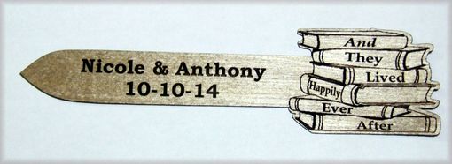 Custom Made Custom Wedding Favor Wood Bookmarks