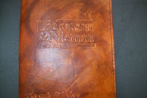 Custom Made Custom Leather Portfolio With Logo And Personalization