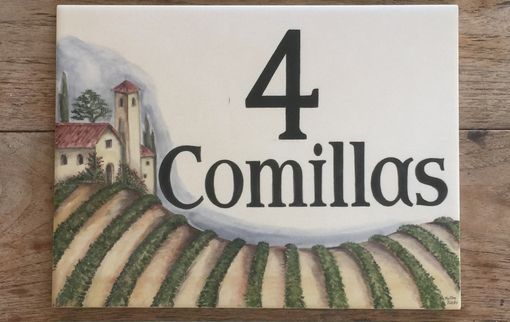 Custom Made Hand-Painted Address Tiles And Plaques
