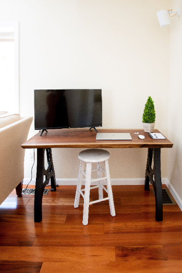 Narrow Desk, Hallway Desk, Thin Desk - Walnut By Brick Mill