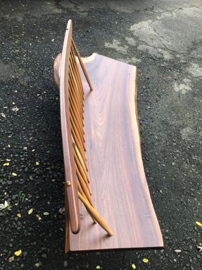 Custom Made George Nakashima Style Conoid Bench