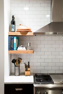 Custom Made Oak Floating Shelves