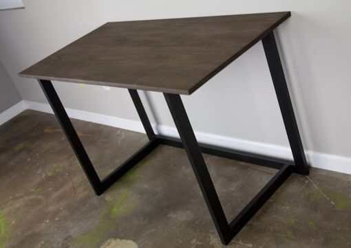 Custom Made Small Wood Desk, Solid Wood, Reclaimed Wood Available. Industrial Steel. Custom Sizes Available