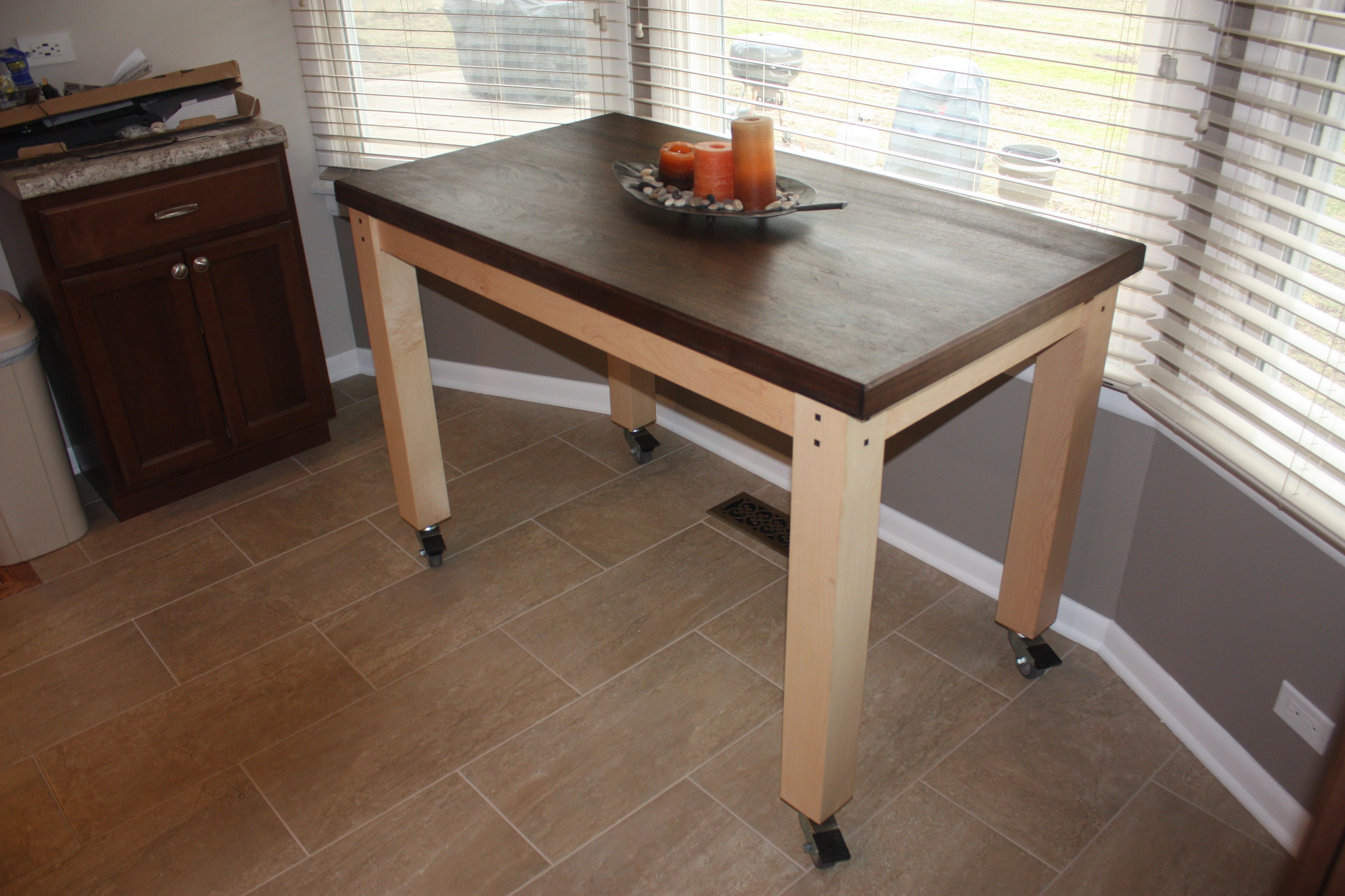 solid walnut kitchen table
