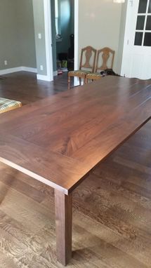 Custom Made Walnut Farmhouse Table