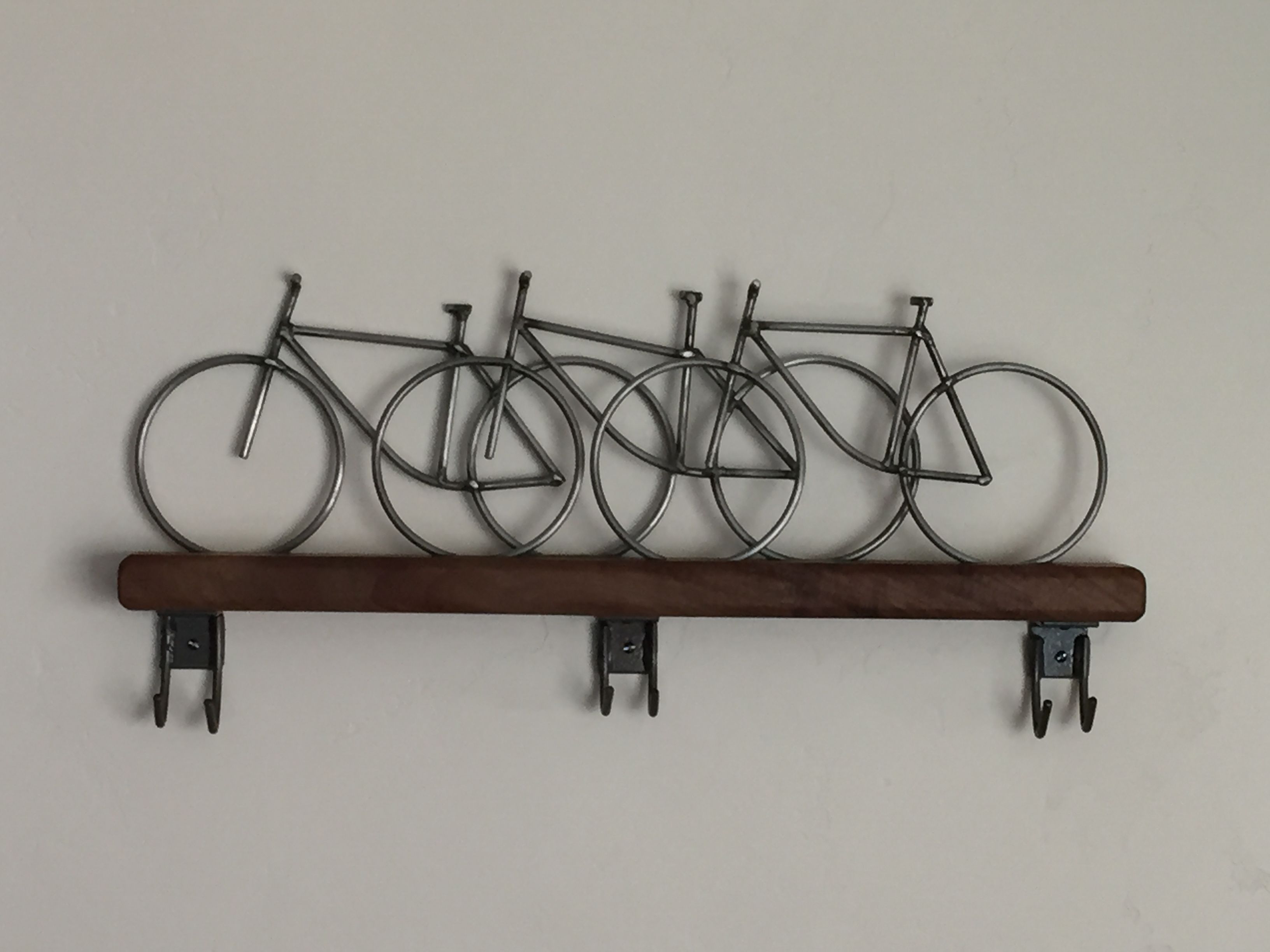 Hand Made Bicycle Wall Art, Bicycle Coat Hanger by Mcon Creations ...