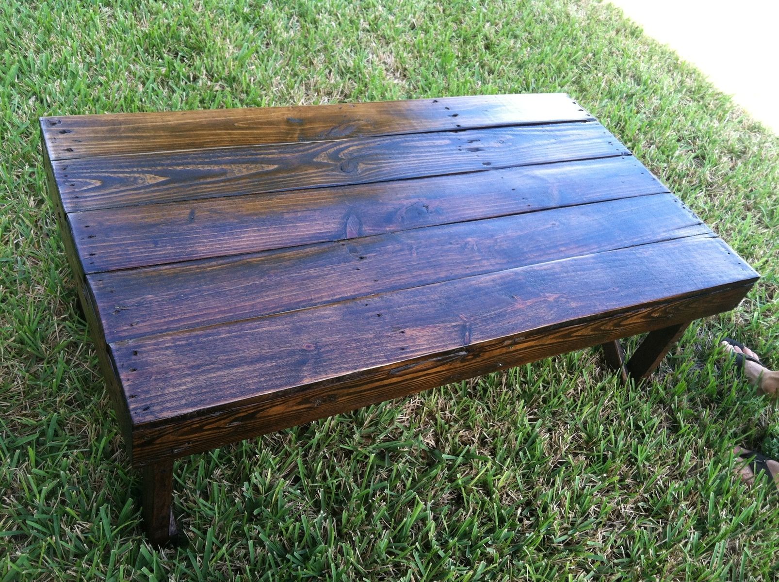 Custom Made Reclaimed Pine Coffee Table by Fama Creations, LLC