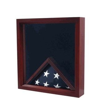 Custom Made Casket Flag Case And Medal, Casket Medal Flag Display