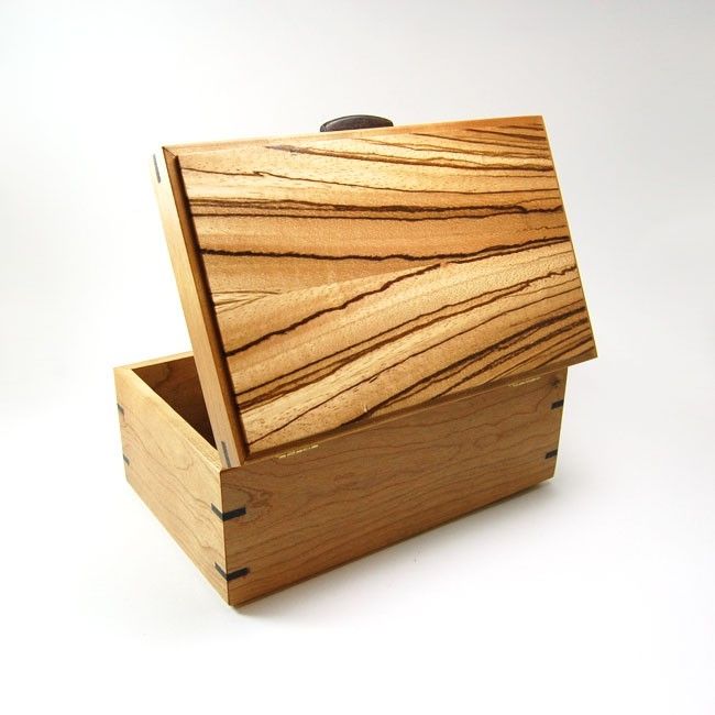 Hand Made Cherry And Zebrawood Keepsake / Jewelry Box by Subterranean ...