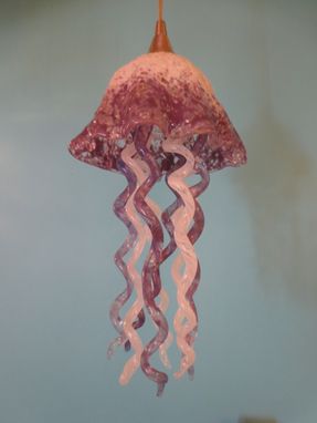 Custom Made Blown Glass Jellyfish Light - Lighting - Chandelier - Art Glass Lighting - Pendant Lighting